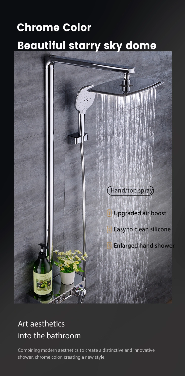 American Hot Sale Plastic and Chrome Material Handheld Luxury Bathroom Shower