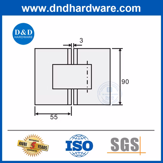 Hardware de vidrio para baño, accesorios de puerta corrediza de vidrio de acero inoxidable para cuarto de ducha