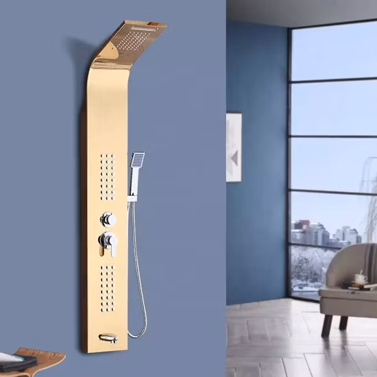 Sistema de ducha con caño de bañera en cascada